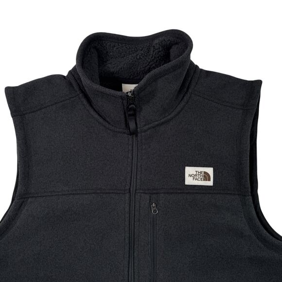 NWT The North Face Gordon Lyons Mens Medium Black Full Zip Vest - Picture 2 of 8